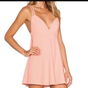 NWT NBD x The Naven Twins Pink Fit And Flare Dress Small